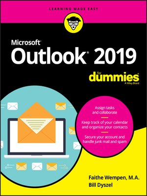 cover image of Outlook 2019 For Dummies